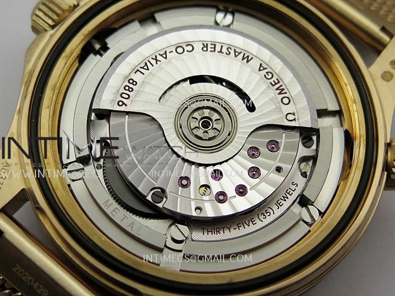 Seamaster 300M "No Time to Die" Bronze Gold VSF 1:1 Best Edition Black Dial On Bronze Gold Mesh Bracelet SA8806 Super Clone