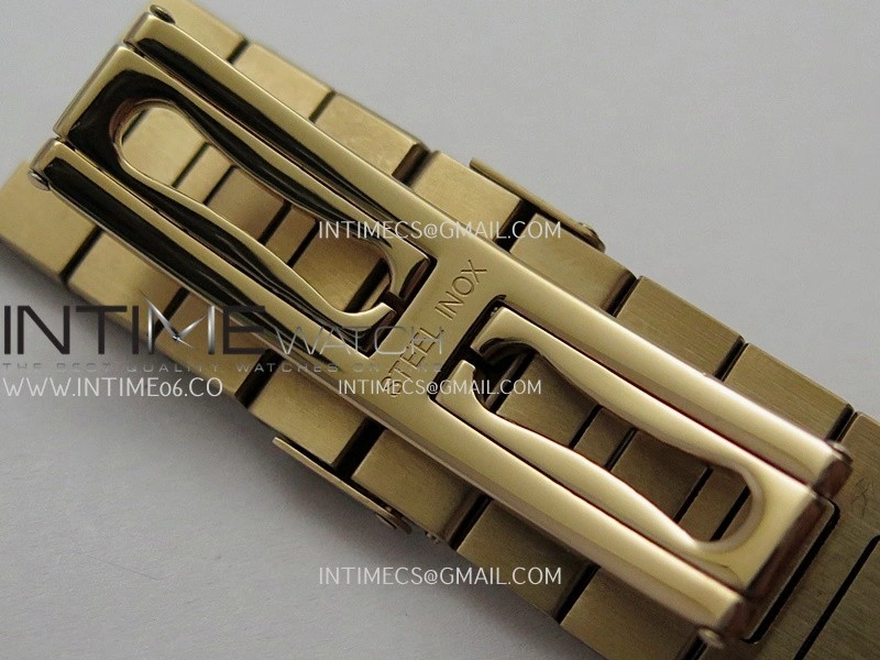 Nautilus 5711 1A RedT Diamond RG GRF 1:1 Best Edition Gray Textured Dial On RG Bracelet Asian 26-330