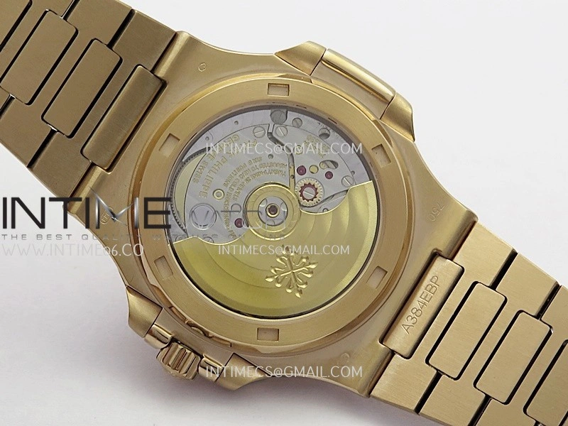 Nautilus 5711 1A RedT Diamond RG GRF 1:1 Best Edition Gray Textured Dial On RG Bracelet Asian 26-330