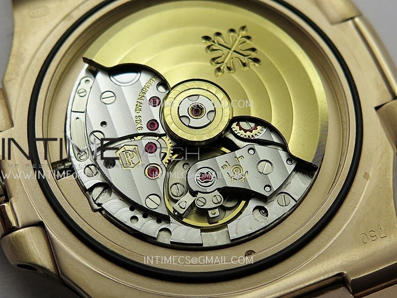Nautilus 5711 1A RedT Diamond RG GRF 1:1 Best Edition Gray Textured Dial On RG Bracelet Asian 26-330