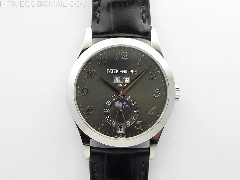Annual Calendar Complications 5396 SS GRF Best Edition Gray dial on Black leather strap A324