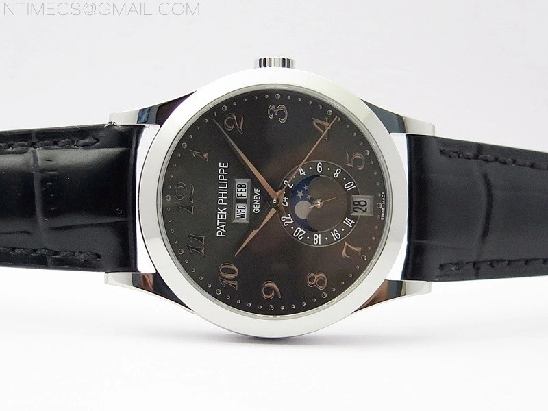 Annual Calendar Complications 5396 SS GRF Best Edition Gray dial on Black leather strap A324