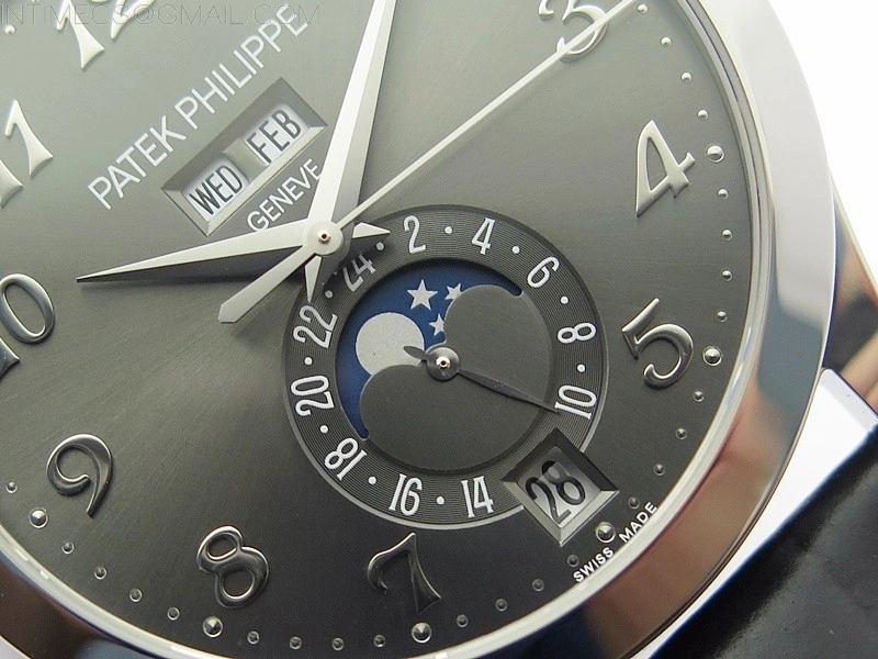 Annual Calendar Complications 5396 SS GRF Best Edition Gray dial on Black leather strap A324