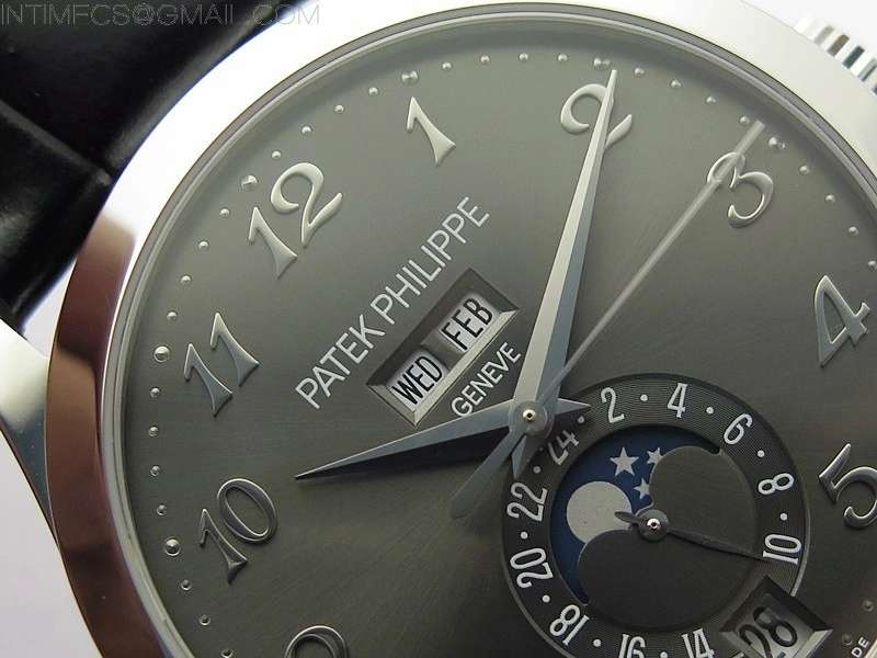 Annual Calendar Complications 5396 SS GRF Best Edition Gray dial on Black leather strap A324