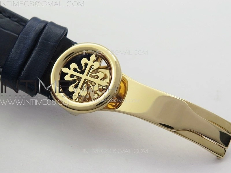 Annual Calendar Moonphase 5396 RG PPF 1:1 Best Edition Blue Dial on Blue Leather Strap PPF324
