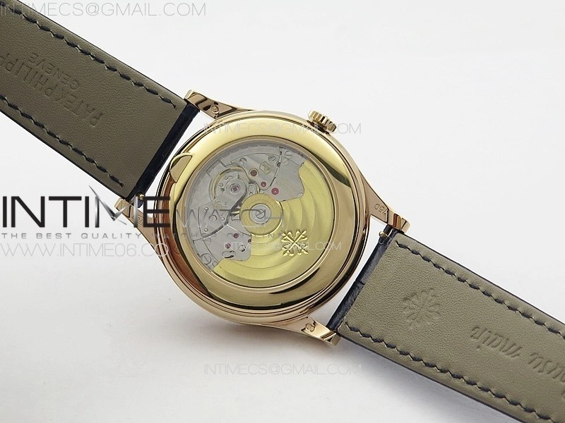 Annual Calendar Moonphase 5396 RG PPF 1:1 Best Edition Blue Dial on Blue Leather Strap PPF324