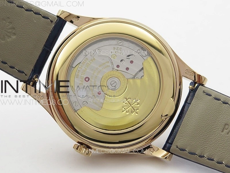 Annual Calendar Moonphase 5396 RG PPF 1:1 Best Edition Blue Dial on Blue Leather Strap PPF324
