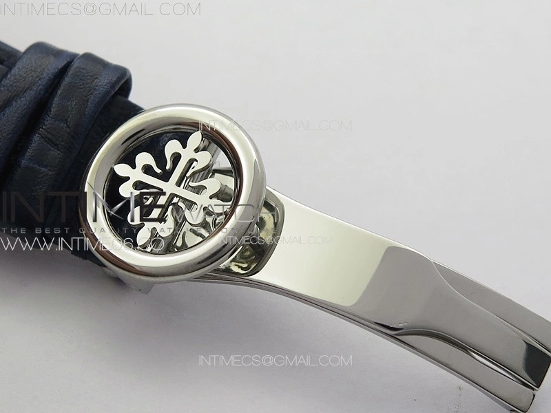 Annual Calendar Moonphase 5396 SS PPF 1:1 Best Edition Blue Dial on Blue Leather Strap PPF324