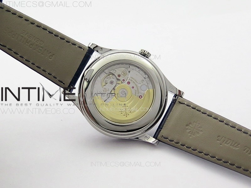 Annual Calendar Moonphase 5396 SS PPF 1:1 Best Edition Blue Dial on Blue Leather Strap PPF324