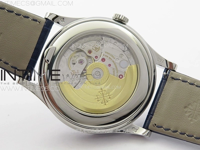 Annual Calendar Moonphase 5396 SS PPF 1:1 Best Edition Blue Dial on Blue Leather Strap PPF324