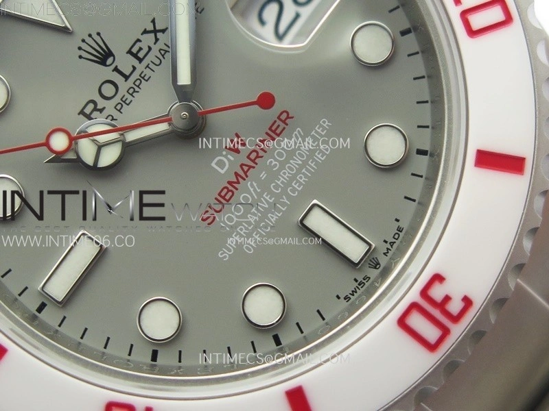 Submariner DIW Sandblasted White Ceramic Bezel VSF 1:1 Best Edition Gray Dial on SS Bracelet VS3135