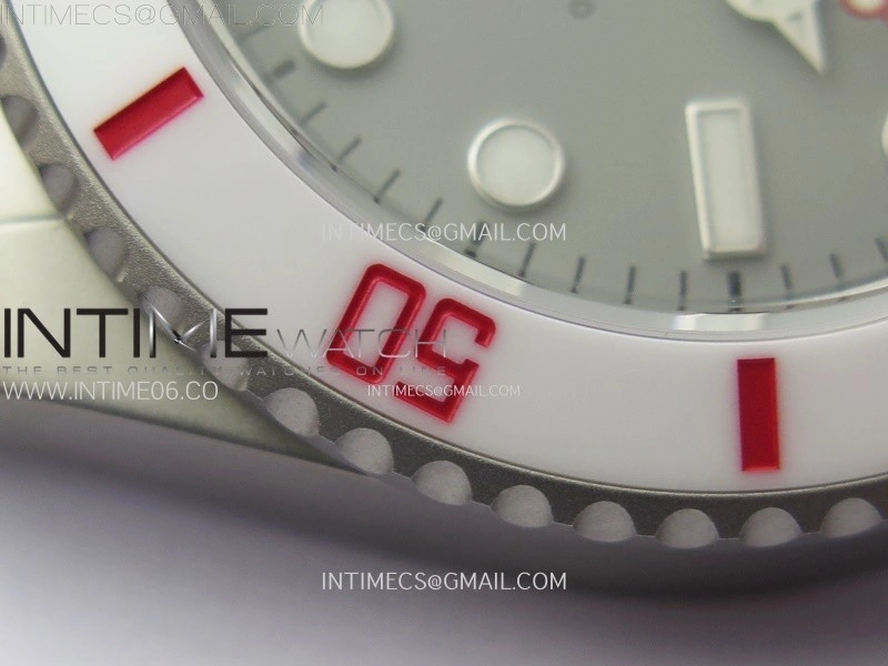 Submariner DIW Sandblasted White Ceramic Bezel VSF 1:1 Best Edition Gray Dial on SS Bracelet VS3135