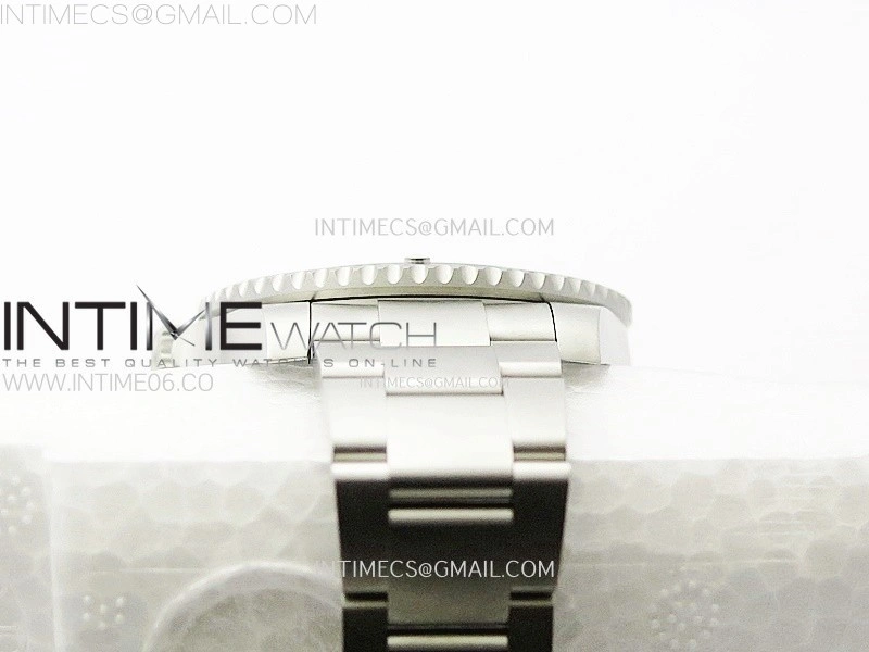 Submariner DIW Sandblasted White Ceramic Bezel VSF 1:1 Best Edition Gray Dial on SS Bracelet VS3135