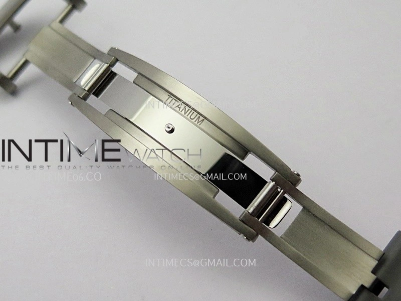 RM055 Titanium Carbide ZF 1:1 Best Edition Skeleton Dial On Gray Shark Rubber Strap RMUL2 Super Clone