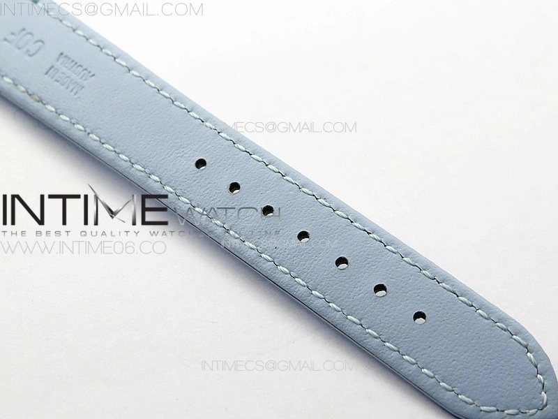 Tank Louis Ladies 22mm SS 8848F 1:1 Best Edition White Dial on Blue Leather Strap Ronda Quartz