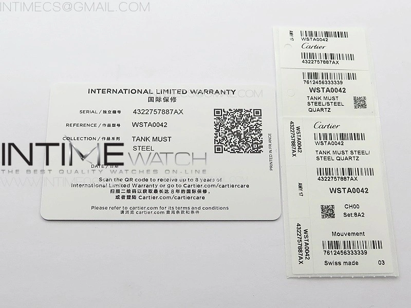 Tank Louis Ladies 22mm SS 8848F 1:1 Best Edition White Dial on Blue Leather Strap Ronda Quartz