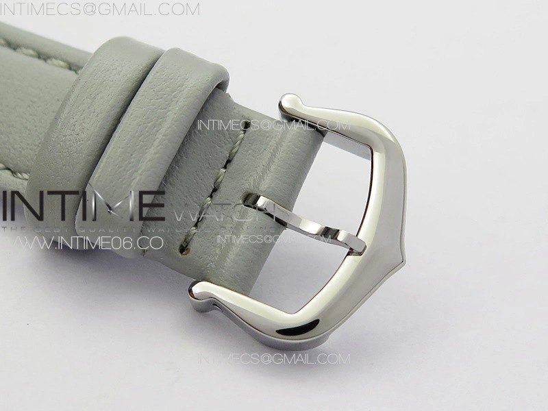 Tank Louis Ladies 22mm SS 8848F 1:1 Best Edition White Dial on Gray Leather Strap Ronda Quartz