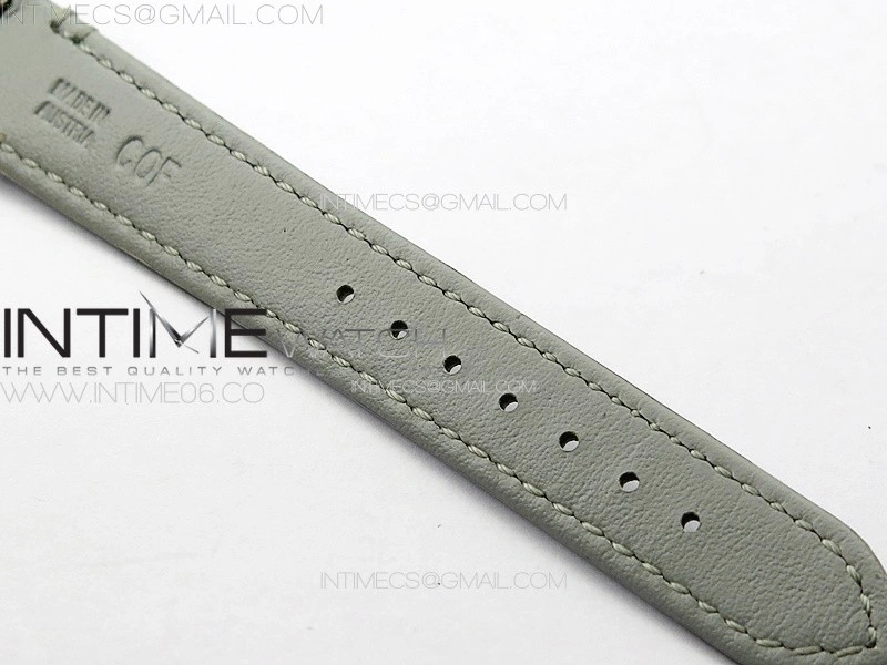 Tank Louis Ladies 22mm SS 8848F 1:1 Best Edition White Dial on Gray Leather Strap Ronda Quartz