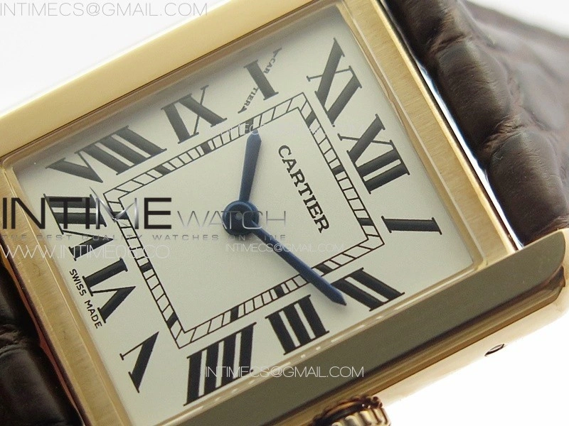 Tank Solo Ladies 25mm RG K11F 1:1 Best Edition White Dial on Brown Leather Strap Ronda Quartz