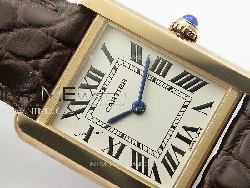 Tank Solo Ladies 25mm RG K11F 1:1 Best Edition White Dial on Brown Leather Strap Ronda Quartz