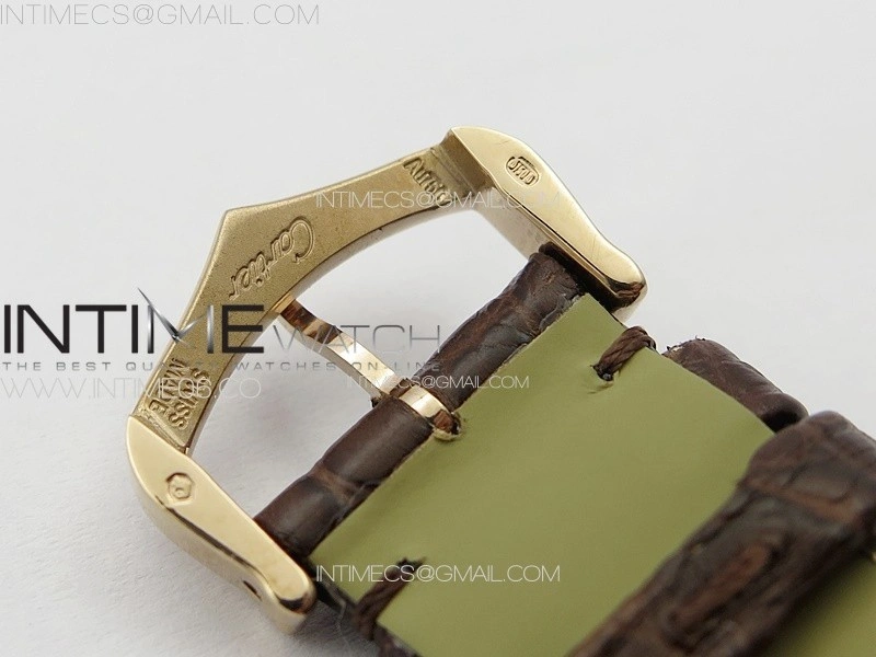 Tank Solo Ladies 25mm RG K11F 1:1 Best Edition White Dial on Brown Leather Strap Ronda Quartz