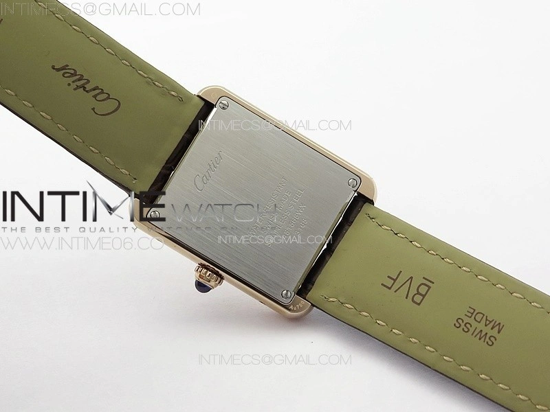 Tank Solo Ladies 25mm RG K11F 1:1 Best Edition White Dial on Brown Leather Strap Ronda Quartz