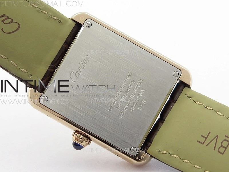 Tank Solo Ladies 25mm RG K11F 1:1 Best Edition White Dial on Brown Leather Strap Ronda Quartz