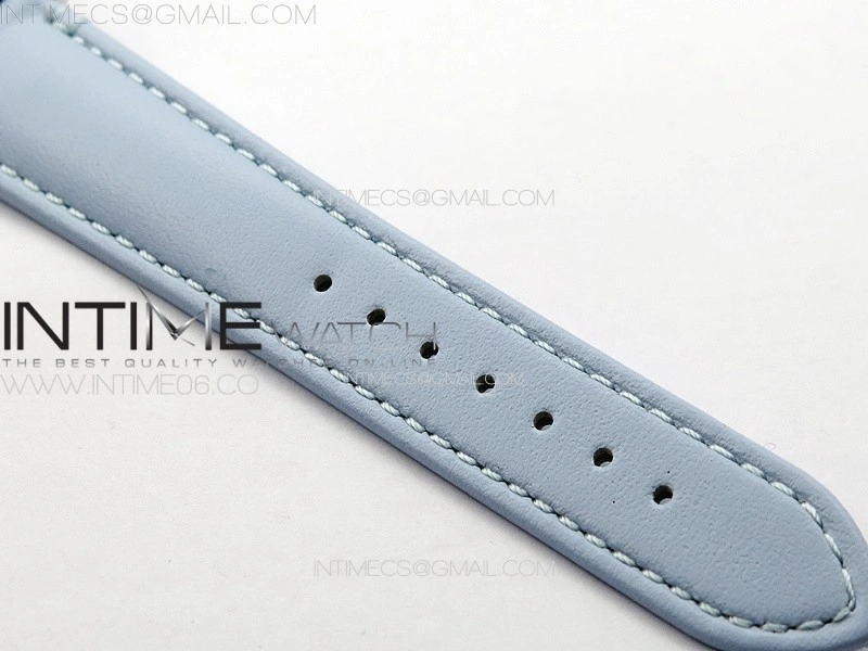 Tank Louis Ladies 25mm SS 8848F 1:1 Best Edition White Dial on Blue Leather Strap Ronda Quartz