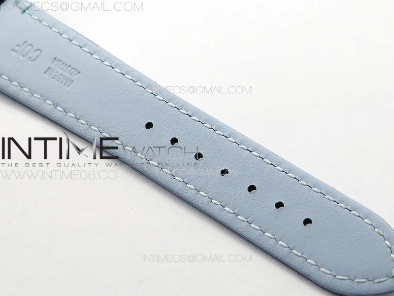 Tank Louis Ladies 25mm SS 8848F 1:1 Best Edition White Dial on Blue Leather Strap Ronda Quartz