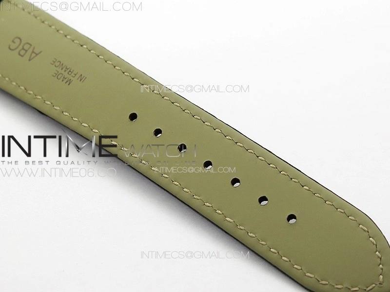 Tank Must Ladies 25mm SS K11F 1:1 Best Edition White Dial on Black Leather Strap Ronda Quartz