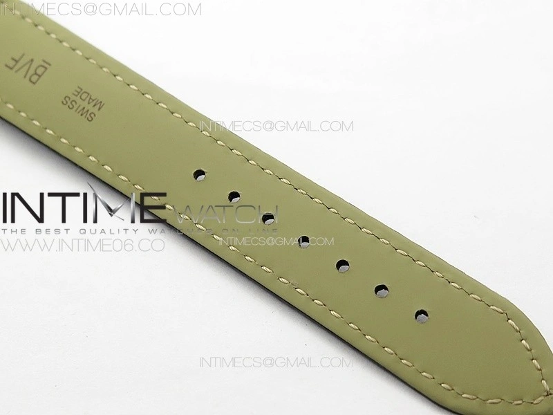 Tank Solo Ladies 25mm YG K11F 1:1 Best Edition White Dial on Black Leather Strap Ronda Quartz