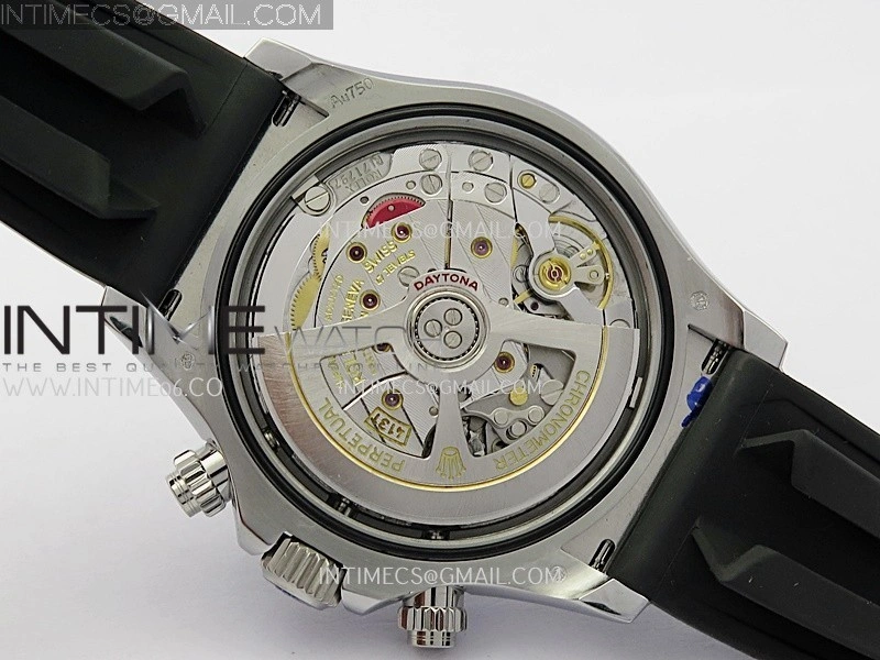 Daytona 126519 QF Gain Weight 1:1 Best Edition Black Dial Silver Subdial Diamonds Markers on Oysterflex Strap SH4131 V11