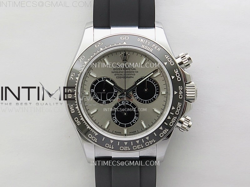 Daytona 126519 QF Gain Weight 1:1 Best Edition SS Color Dial Black Subdial Sticks Markers on Oysterflex Strap SH4131 V11