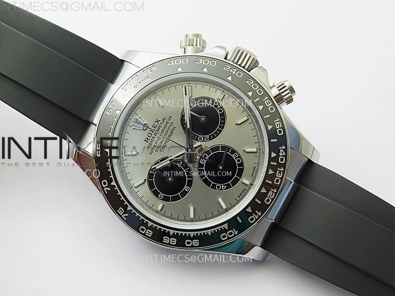 Daytona 126519 QF Gain Weight 1:1 Best Edition SS Color Dial Black Subdial Sticks Markers on Oysterflex Strap SH4131 V11