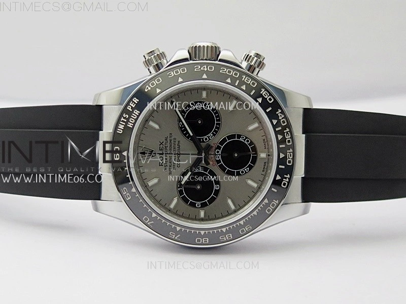 Daytona 126519 QF Gain Weight 1:1 Best Edition SS Color Dial Black Subdial Sticks Markers on Oysterflex Strap SH4131 V11