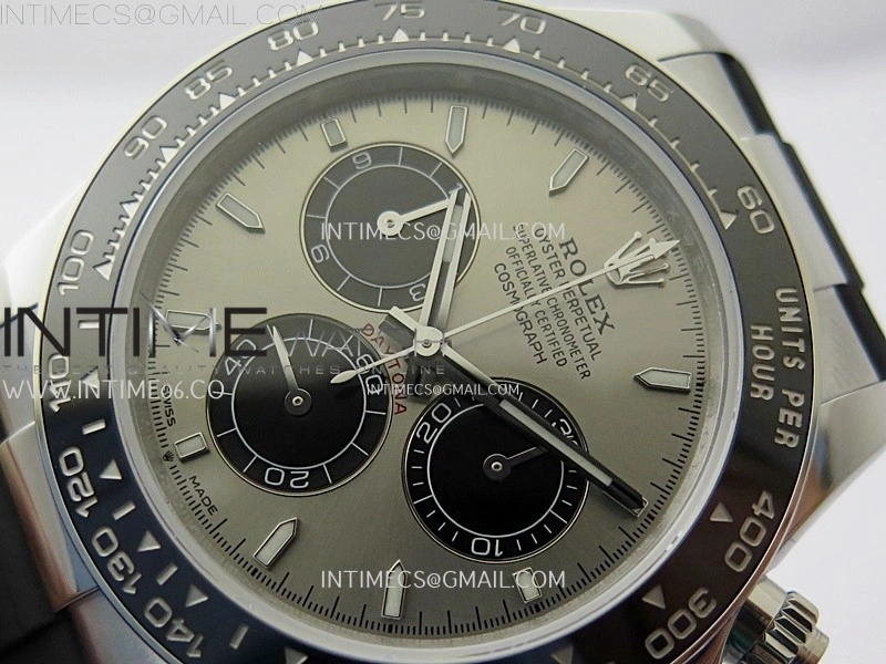 Daytona 126519 QF Gain Weight 1:1 Best Edition SS Color Dial Black Subdial Sticks Markers on Oysterflex Strap SH4131 V11