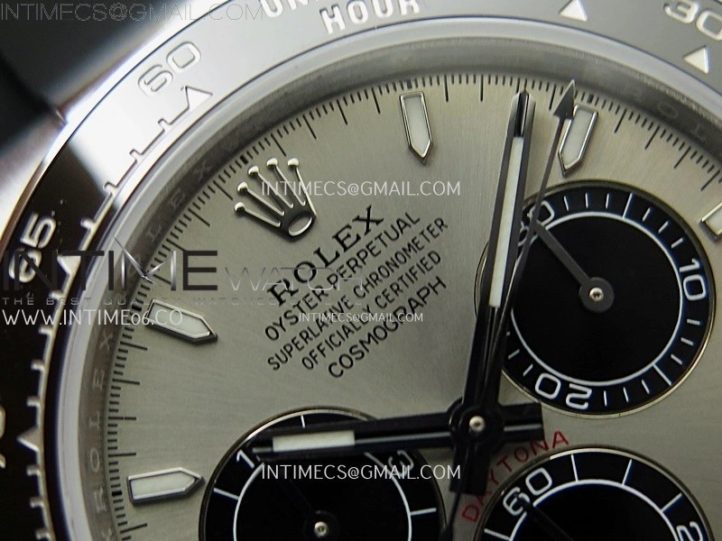 Daytona 126519 QF Gain Weight 1:1 Best Edition SS Color Dial Black Subdial Sticks Markers on Oysterflex Strap SH4131 V11