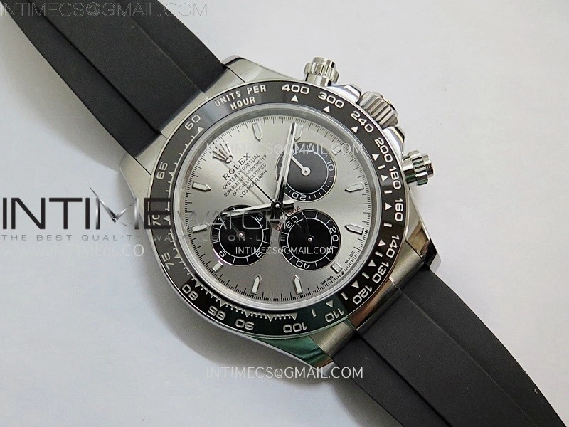 Daytona 126519 QF Gain Weight 1:1 Best Edition SS Color Dial Black Subdial Sticks Markers on Oysterflex Strap SH4131 V11