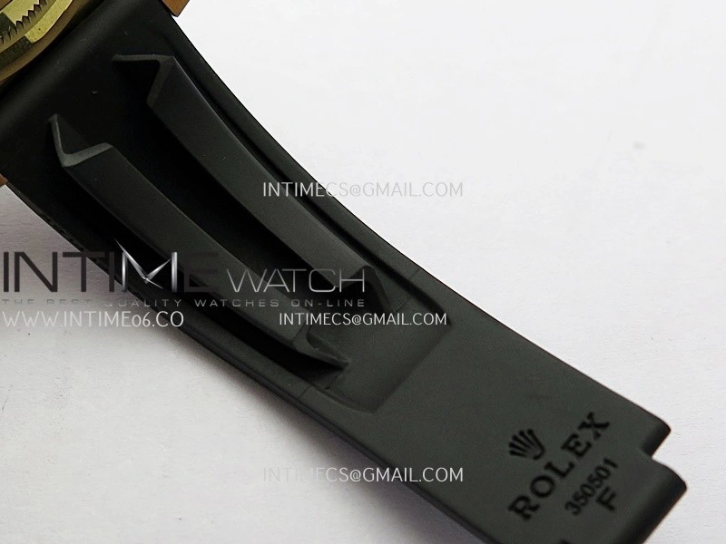 Daytona 126518 Gain Weight Clean Plus 1:1 Best Edition YG Gold Dial Black Subdial Stick Marker On Oysterflex Rubber Strap DD4131