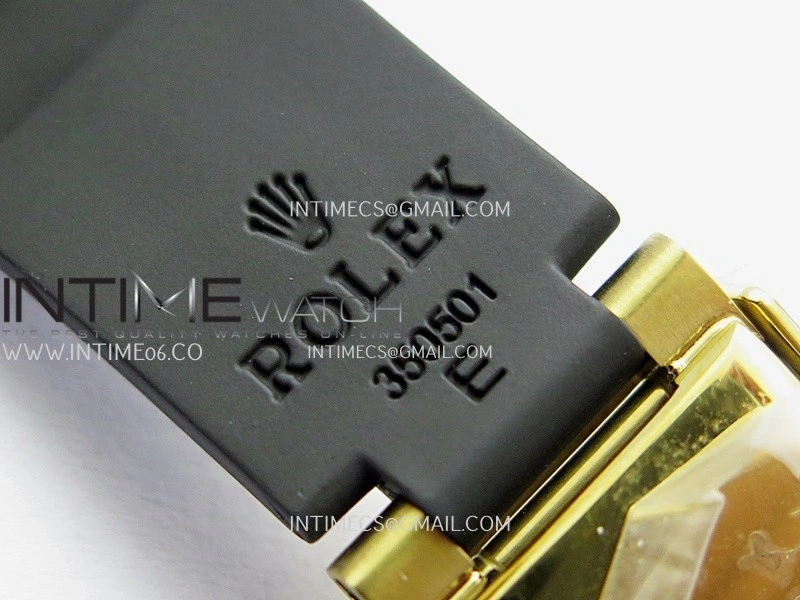 Daytona 126518 Gain Weight Clean Plus 1:1 Best Edition YG Gold Dial Black Subdial Stick Marker On Oysterflex Rubber Strap DD4131