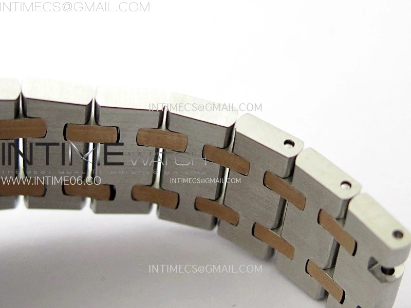 Lady Royal Oak 33mm 67651 Diamonds bezel SS RG ZF 1:1 Best Edition White Textured Dial on SS Bracelet RONDA Quartz