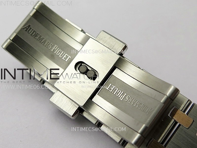 Lady Royal Oak 33mm 67651 Diamonds bezel SS RG ZF 1:1 Best Edition White Textured Dial on SS Bracelet RONDA Quartz