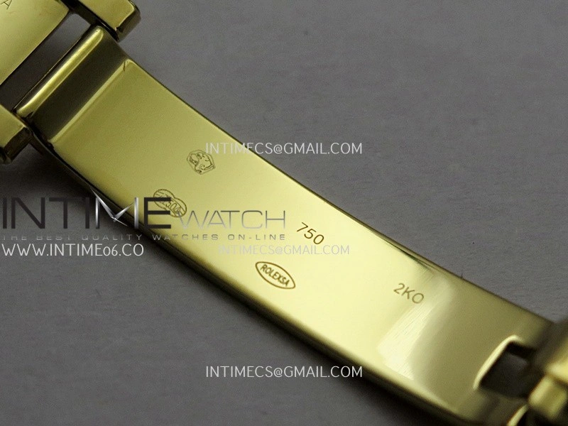 Day Date 128348 YG Gain Weight KF 1:1 Gold Dial Stick Marker On President Bracelet A2836