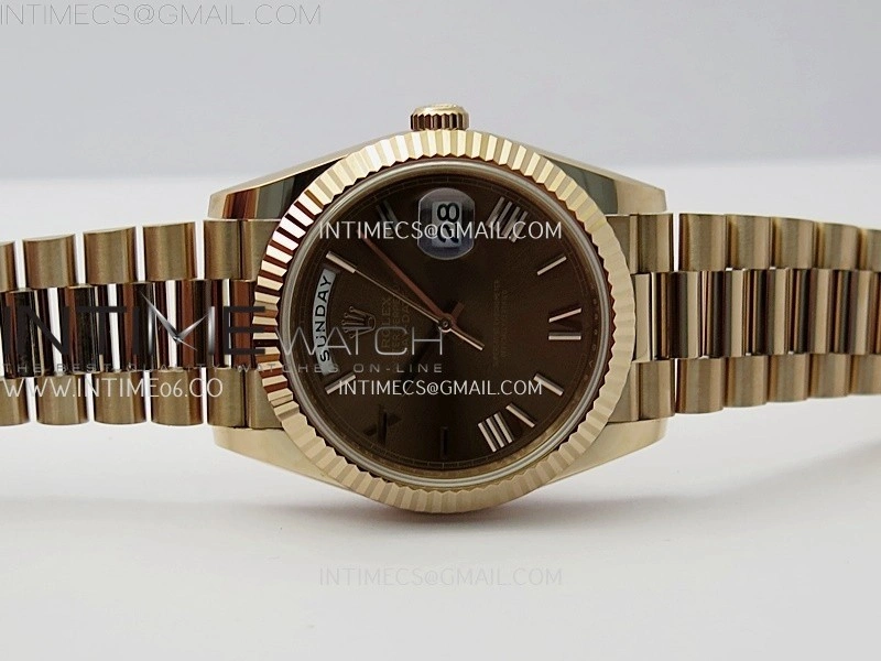 Day Date 40 RG 228235 Noob 1:1 Best Edition Brown Roman Dial on President Bracelet A2836