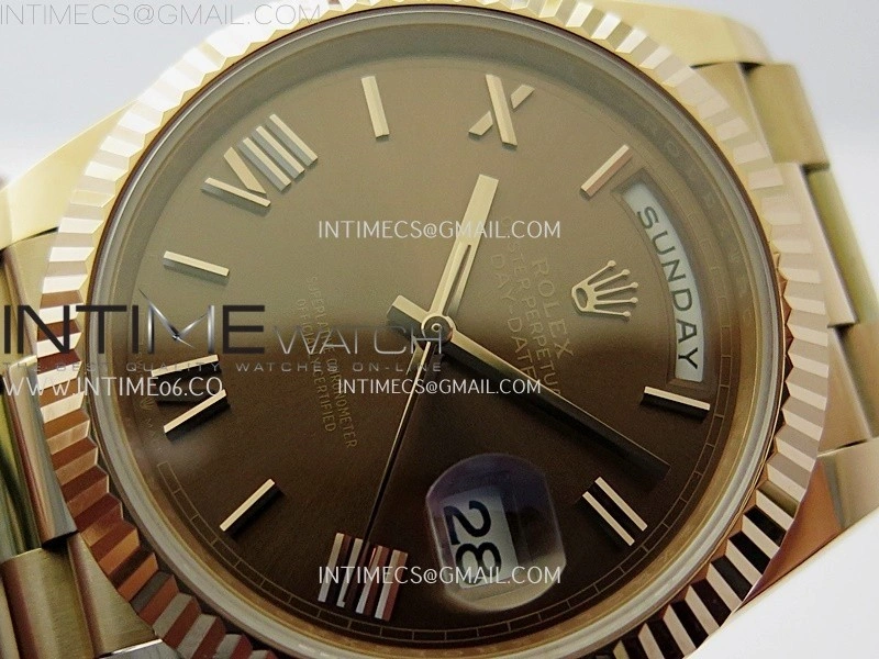 Day Date 40 RG 228235 Noob 1:1 Best Edition Brown Roman Dial on President Bracelet A2836