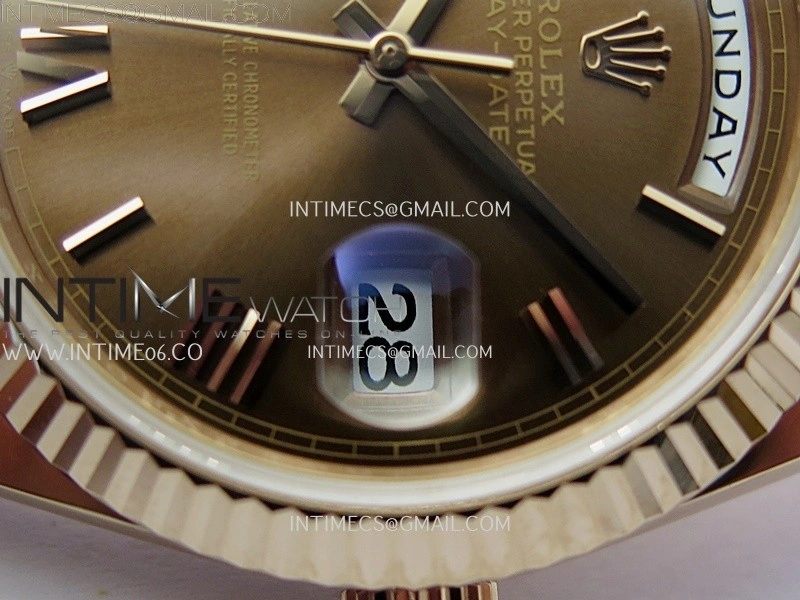 Day Date 40 RG 228235 Noob 1:1 Best Edition Brown Roman Dial on President Bracelet A2836