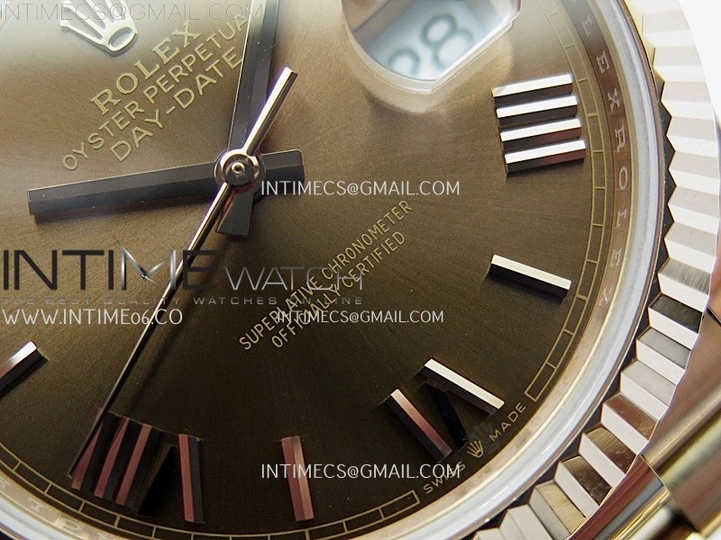 Day Date 40 RG 228235 Noob 1:1 Best Edition Brown Roman Dial on President Bracelet A2836