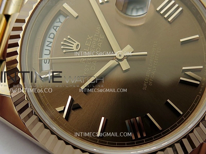 Day Date 40 RG 228235 Noob 1:1 Best Edition Brown Roman Dial on President Bracelet A2836