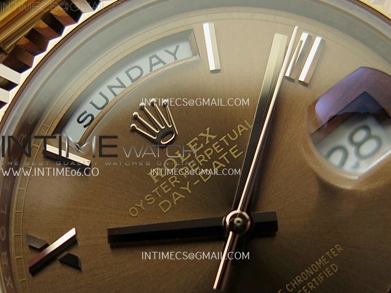 Day Date 40 RG 228235 Noob 1:1 Best Edition Brown Roman Dial on President Bracelet A2836