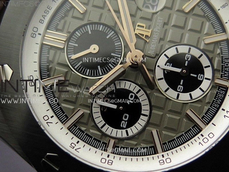 Royal Oak Offshore 44mm Black Ceramic RG TKF 1:1 Best Edition Gray Dial on Black Rubber Strap A3126